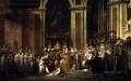 Consagración del Emperador Napoleón I y Coronación de la Emperatriz Josefina Neoclasicismo Jacques Louis David